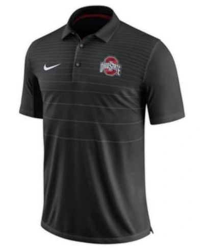 Nike Men's Ohio State Buckeyes Early Season Coach Polo In Black