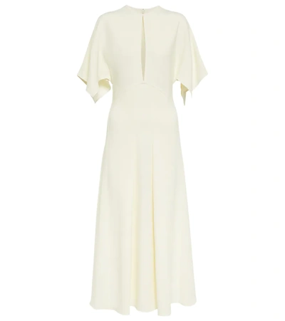 knee length dresses for ladies Gathered Waist Midi Dress - Frost