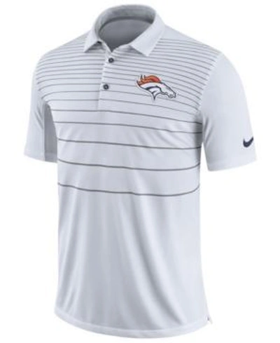 Nike Men's Denver Broncos Early Season Polo In White