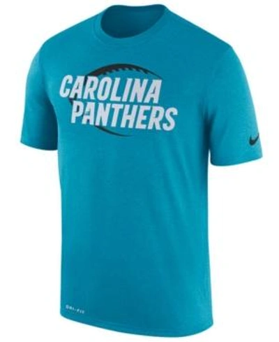 Nike Men's Carolina Panthers Legend Icon T-shirt In Lightblue