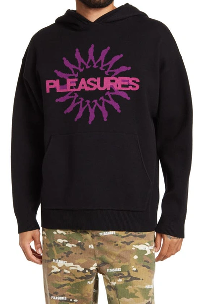 Pleasures Passion Hooded Cotton Jumper In Black