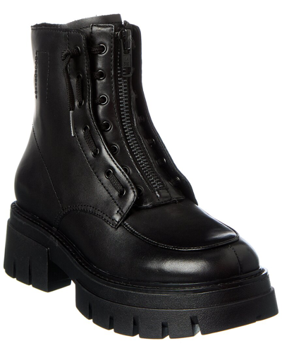 Ash Lynne Leather Boot In Black