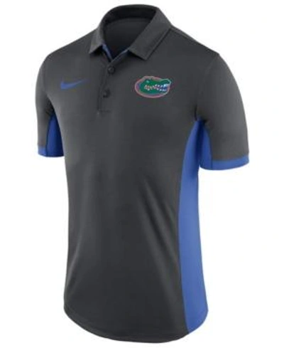 Nike Men's Florida Gators Evergreen Polo In Anthracite