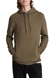 Allsaints Raven Hoodie In Peppered Brown