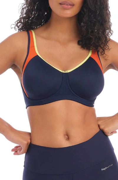 Freya Sonic Underwire Sports Bra In Navy Spice