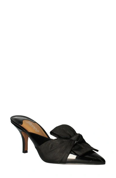 J. Reneé Mianna Pointed Toe Mule In Black Patent