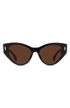 Fendi Tortoiseshell Acetate Cat-eye Sunglasses In Brown