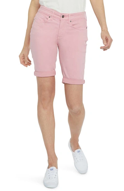 Nydj Ella Roll-cuff Denim Shorts In Coquette