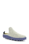 Asportuguesas By Fly London Fly London Come Sneaker Mule In Grey Yellow Tweed/ Felt