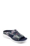 Easy Spirit Traciee Flat Sandals - Narrow In Dk Blue Multi/ Navy Blazer