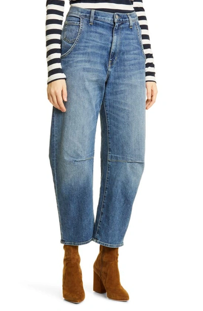 Nili Lotan Emerson High Waist Wide Leg Jeans In Classic Wash