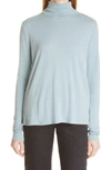 Eileen Fisher Scrunch Neck Top In Sea Foam