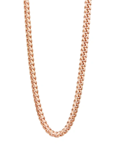 Saks Fifth Avenue 14k Rose Gold Cuban-link Chain Necklace