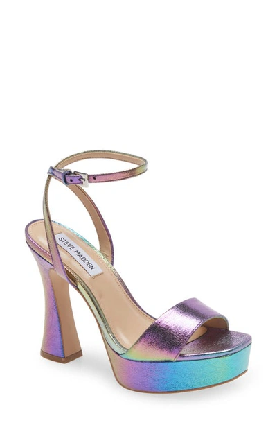 Steve Madden Women's Lashed Platform Sandals In Iridescent ModeSens