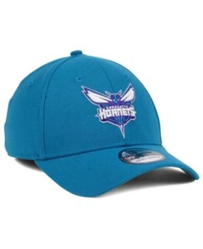 New Era Charlotte Hornets Team Classic 39thirty Cap In Aqua