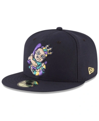 New Era New Orleans Baby Cakes Milb Ac 59fifty Fitted Cap In Navy