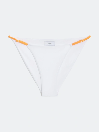 Onia Hannah Tricot Bikini Bottom In White