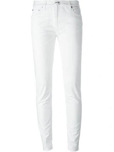 Maison Margiela Classic Skinny Trousers In White