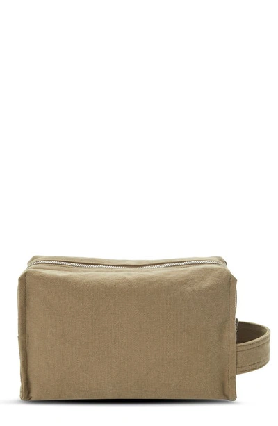 Shinola Bert Canvas Dopp Kit In Taupe Smoke