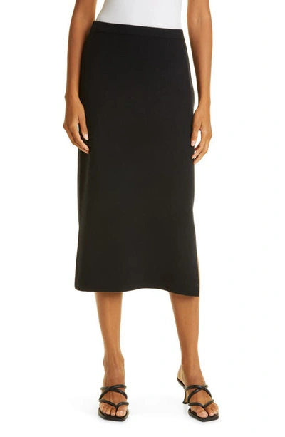 Nordstrom Signature Cashmere Blend Tube Skirt In Black