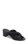 Rebecca Allen The Twist Slide Sandal In Black