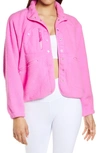 Free People Fp Movement Hit The Slopes Fleece Jacket In Magenta Minx