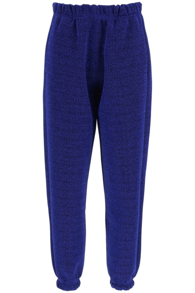 Oseree Oséree Lumiere Elastic Waist Trousers In Blue