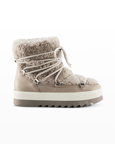 Cougar Verity Genuine Shearling Waterproof Boot In Mushroom