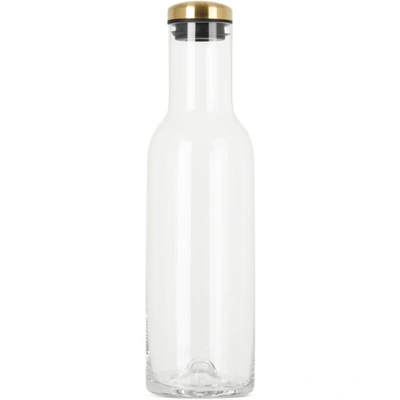 Menu Bottle Carafe, 1 L In Clear/brass