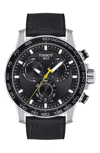 Tissot Men's Supersport Blue Dial Watch In Black