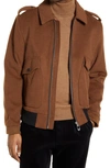 Noize Maxwell Bomber Jacket In Bourbon