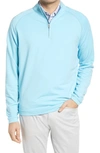 Peter Millar Drirelease® Natural Touch Quarter-zip Performance Pullover In Infinity Pool