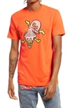 Icecream Nesting Graphic Tee In Neon Red