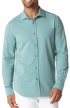 Swet Tailor Swet Taylor Long Sleeve Button-up Shirt In Light Green