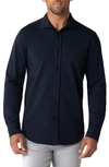 Swet Tailor Swet Taylor Long Sleeve Button-up Shirt In Navy