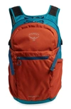 Osprey Daylite(r) Plus Water Repellent Backpack In Umber Orange/ Verdigris