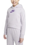 Nike Sportswear Kids' Club Fleece Hoodie In Purple Chalk/ Htr/ Wild Berry