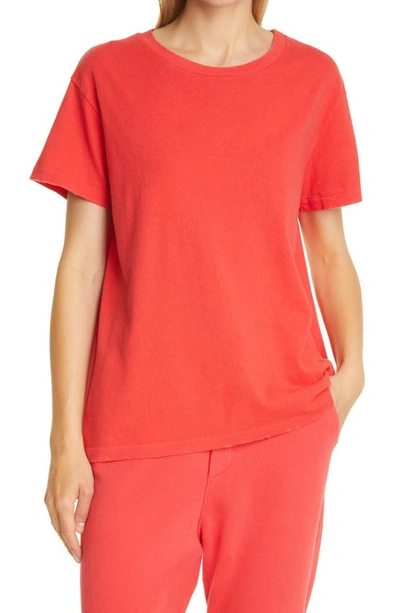 Nili Lotan Brady T-shirt In Sunfaded Red