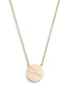 Knotty Zodiac Pendant Necklace In Gold/taurus