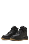 Nike Air Force 1 High Utility Boot In Black/ White/ Orange/ Gum