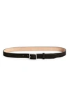 Rag & Bone Suede Boyfriend Belt In Black Suede