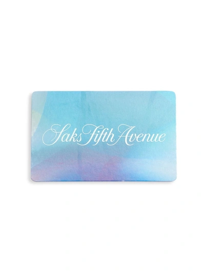Saks Fifth Avenue Aqua Iridescent Gift Card