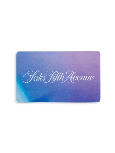 Saks Fifth Avenue Blue Iridecent Gift Card In Blue Iridescent