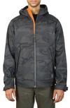Hawke And Co Softshell Bonded Sherpa Jacket In Woodland Camo