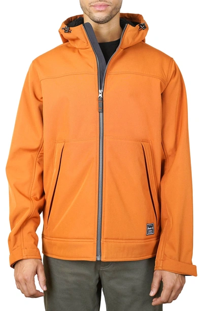 Hawke And Co Softshell Bonded Sherpa Jacket In Autumnal