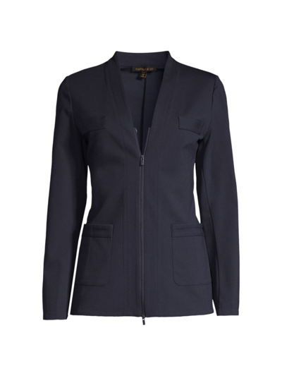 Capsule 121 Plus Size The Capricorn Zip-up Jacket In Navy