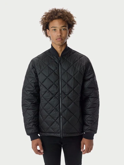 The Very Warm Men's Light Quilted Puffer Jacket In Black
