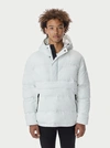 The Very Warm Men's Packable Pullover Puffer Jacket In Off White