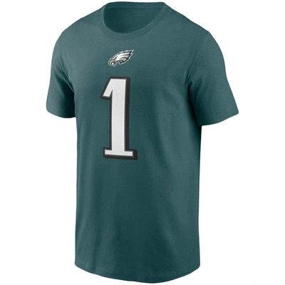 Nike Jalen Hurts Midnight Green Philadelphia Eagles Player Name & Number T-shirt