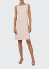 Akris Double Face Stretch Wool Sheath Dress In Blush